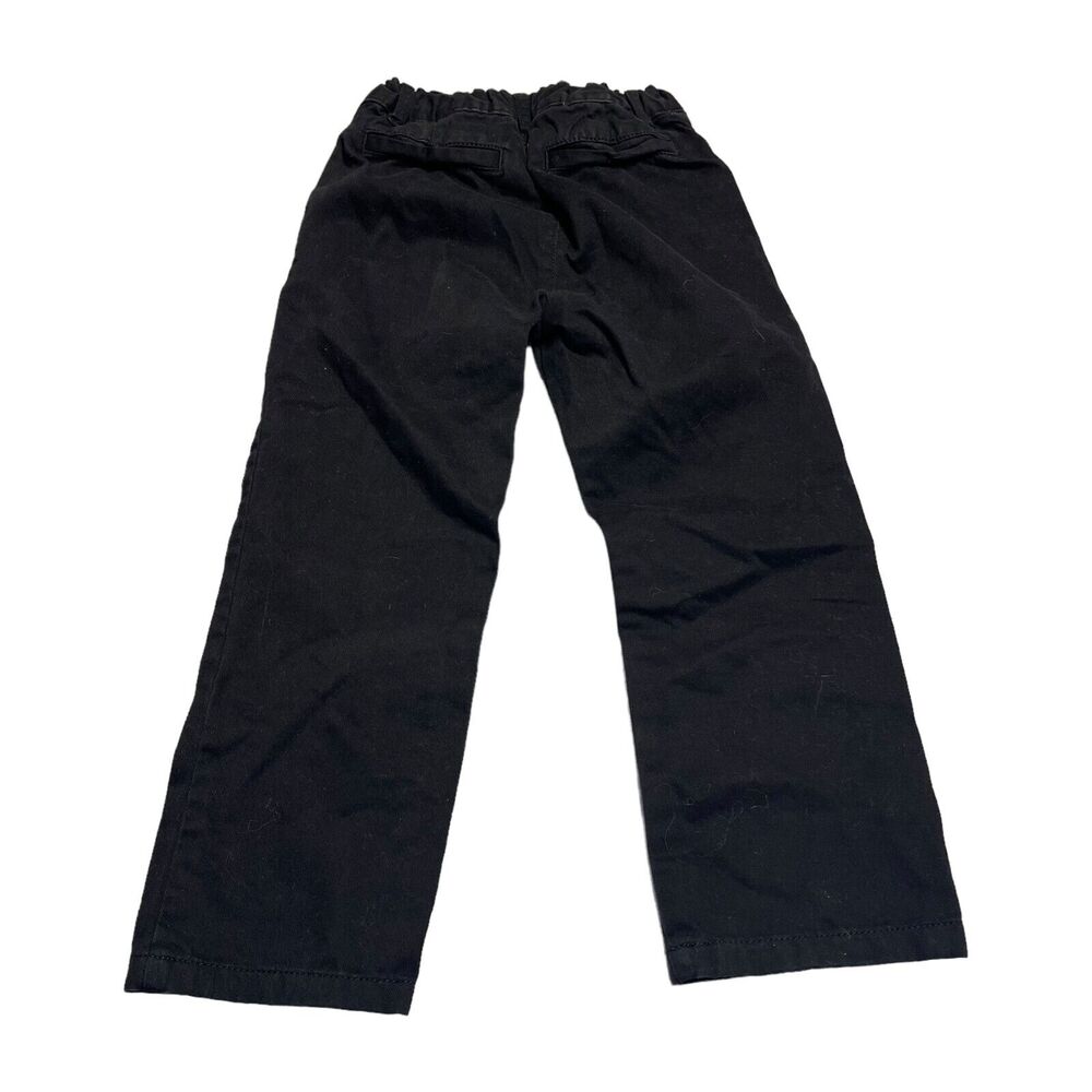 The Children’s Place Pants Boys 5 Black Denim Mid-Rise Classic Fit Straight Leg - Picture 2 of 6